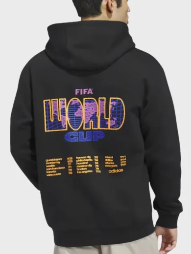 FIFA World Cup Tour 2026 Adidas Black Hoodie