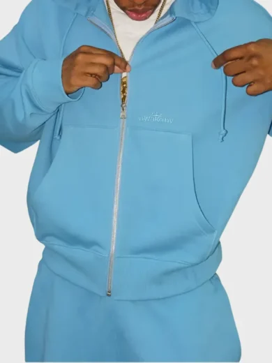 Awake NY Fergie Baby Plain Jane Embroidered Full-Zip Hoodie