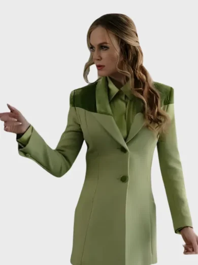 Margo’s Got Money Troubles Nicole Kidman Green Wool Blazer