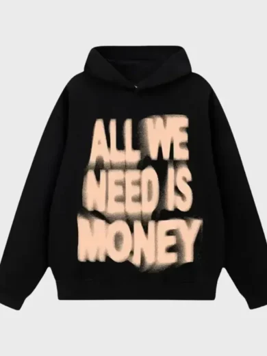 All We Need Is Money Unisex Oversized Fleece Hoodie
