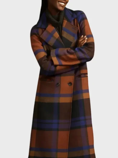 Animal Control S04 Emily Price Plaid Coat