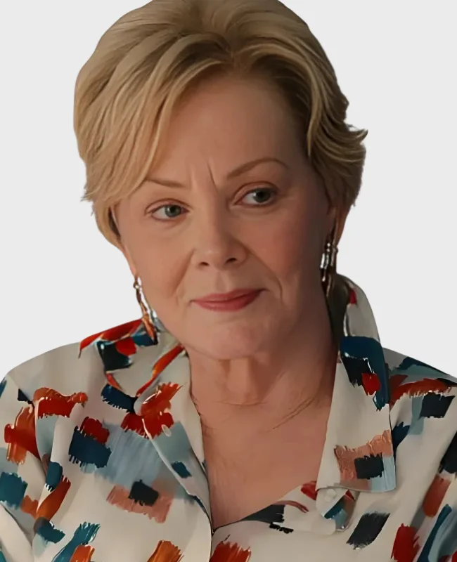 Hacks Jean Smart Abstract Square Pattern Shirt