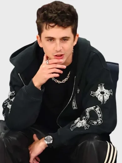 Timothee Chalamet Cavaliers vs Knicks 2026 Black Hoodie
