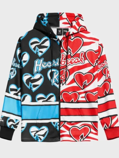 Shawn Michaels HBK WWE Split Zip Up Hoodie
