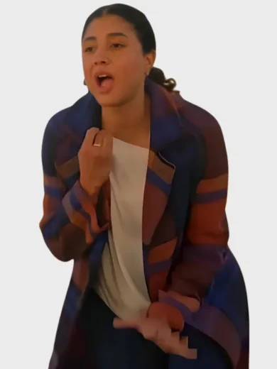 Animal Control S04 Emily Price Plaid Coat