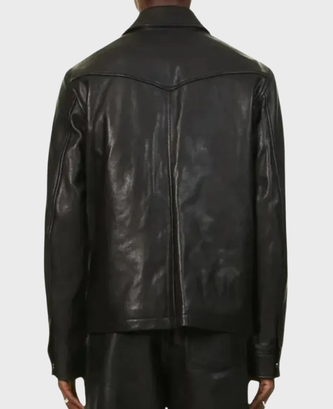 American Idol S24 Ryan Seacrest Leather Shirt Jacket