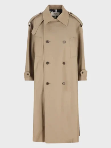 ONE LUCKY DAY VLOG BTS V Beige Trench Wool Coat