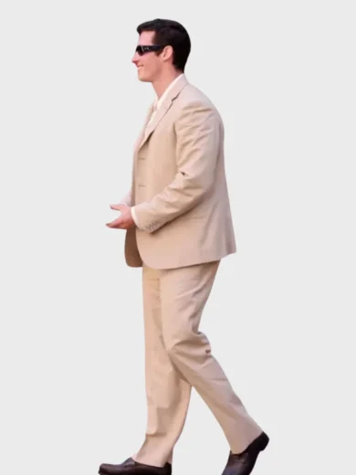 Callum Turner Pre-Wedding Party 2026 Beige Suit