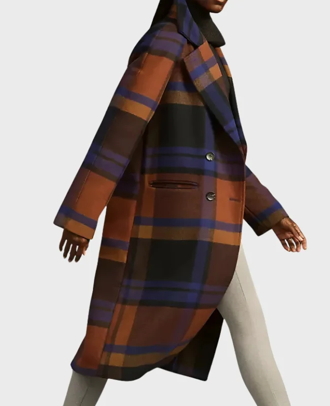 Animal Control S04 Emily Price Plaid Coat