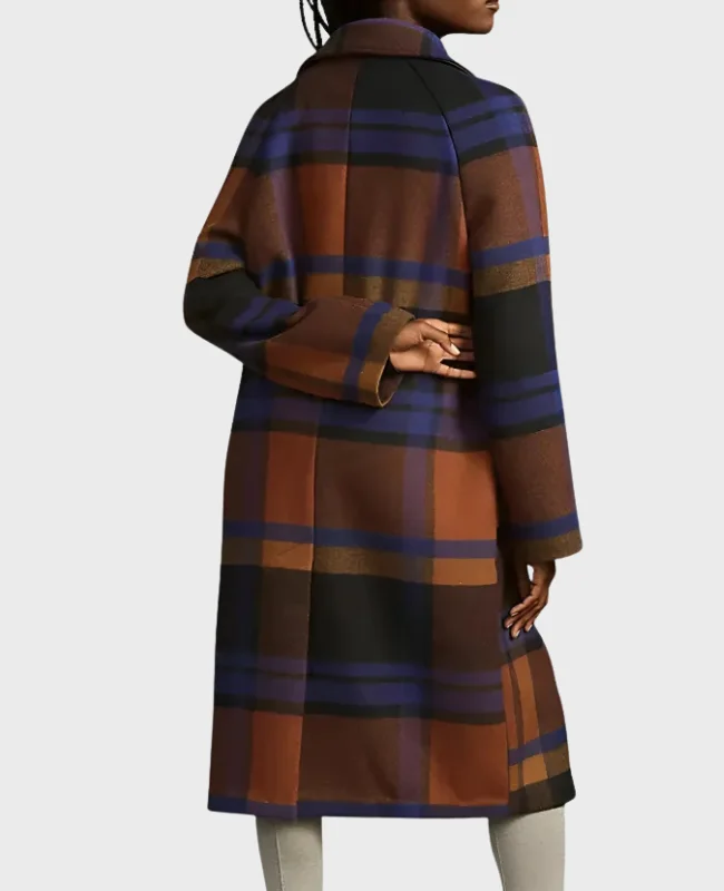 Animal Control S04 Emily Price Plaid Coat