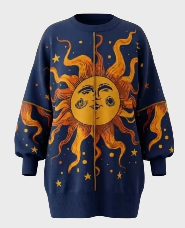 Whoopi Goldberg The View 2026 Sun Print Oversized Sweater