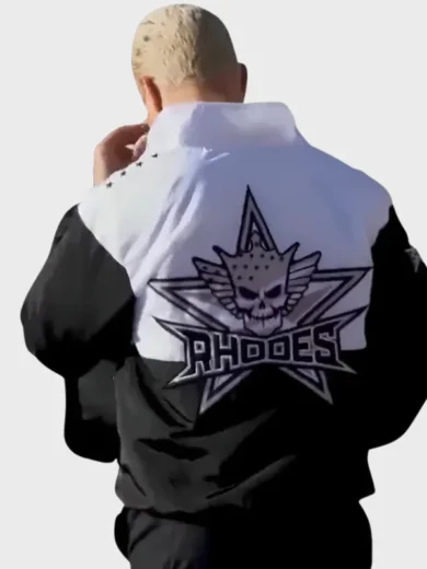 WWE 2026 Cody Rhodes Black & White Windbreaker Jacket