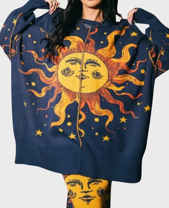 Whoopi Goldberg The View 2026 Sun Print Oversized Sweater