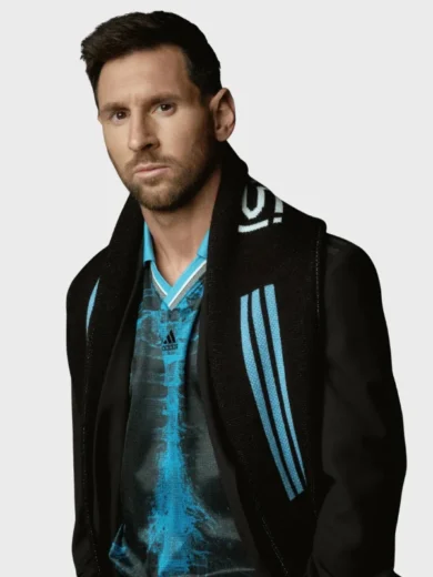 Kith & Messi for adidas Football Skeleton Goalkeeper Blue & Black Tee